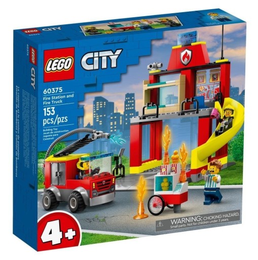 LEGO CITY Tűzoltóállomás és tűzoltóautó 60375