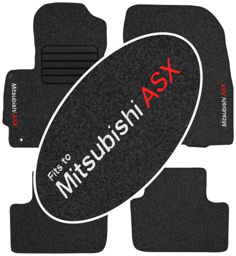 Mitsubishi Asx 2010- Dywaniki welurowe