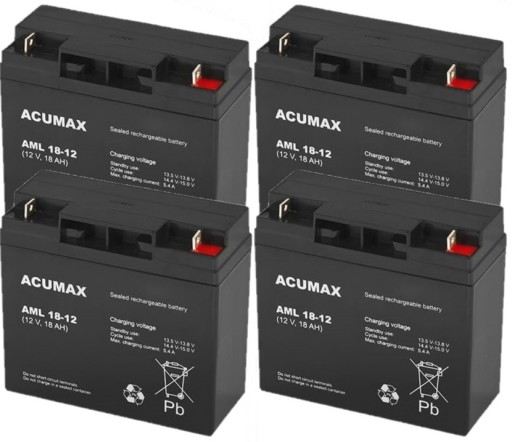 Комплект батарей tbc40 для ибп apc eaton powerwalker 4x aml 18-12