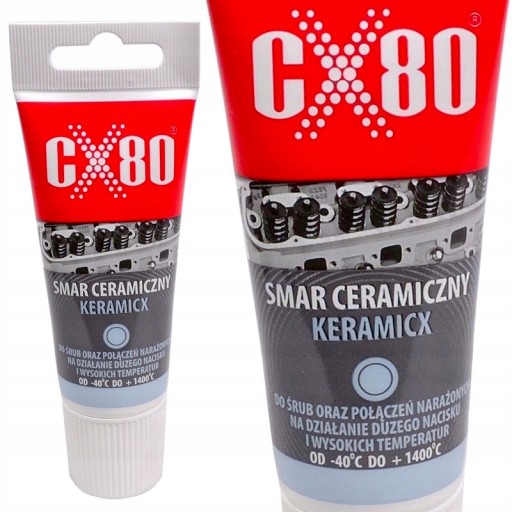 CX80 Smar Ceramiczny Keramicx Do 1400°C Pasta 40g