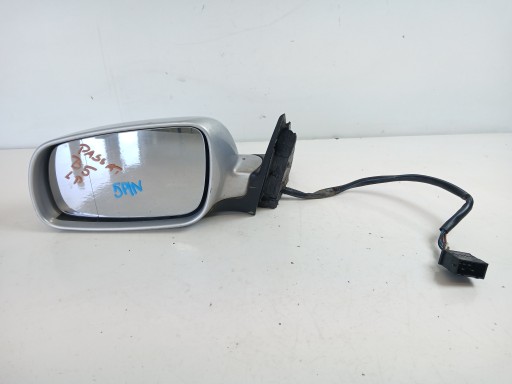 VW PASSAT B5 specchietto retrovisore sinistro 5 PIN argento