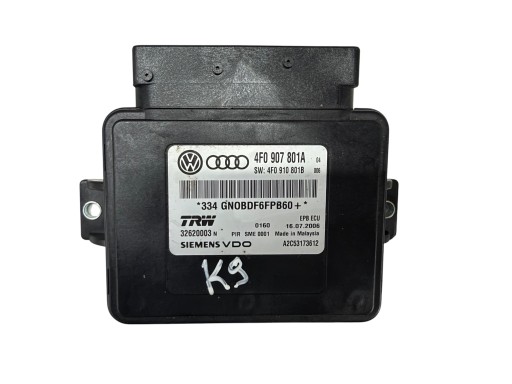 modul elektrische parkbremse AUDI A6 C6 4F0907801A