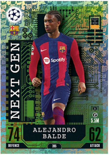 Topps Match Attax 23/24 - NEXT GEN - 395 ALEJANDRO BALDE