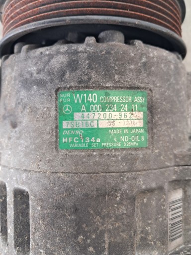 Kompresszor KLMATYZACJI MERCEDES VITO A0002342411