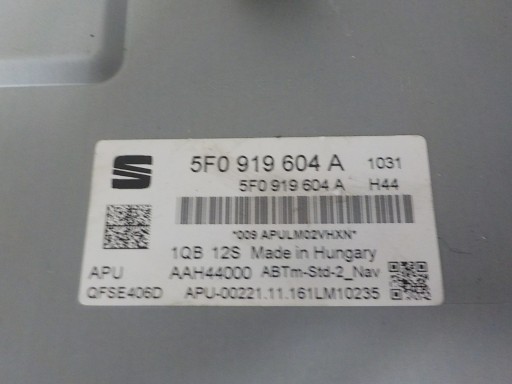 SEAT LEON III Bildschirm, der Navigation EKRAN 5F0919604A
