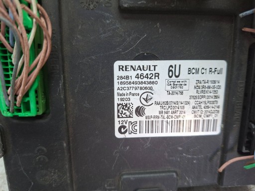 module control unit KOMFORTU 284B14642R A2C3779780600 RENAULT SCENIC MEGANE IV