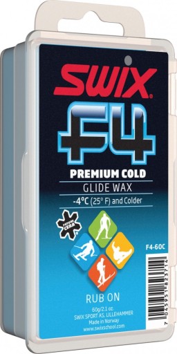 Swix F4 Premium Cold Glide Wax Rub On