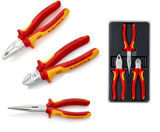 Knipex Zestaw Szczypiec Do Izolacji 3 SZT.00 20 12