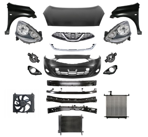 F25111HHMA - MICRA 13-17 ПЕРЕДНИЙ РЕМІНЬ БАМПЕР КАПОТ ПІД КРИЛО