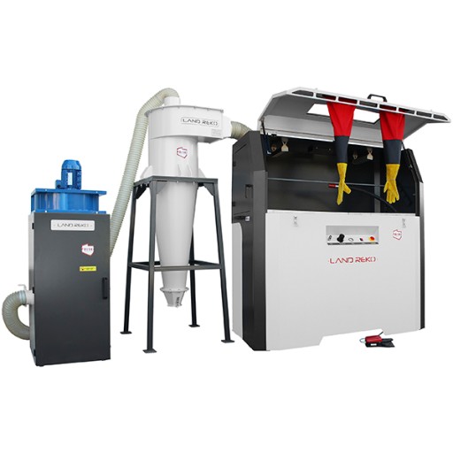 ПЕСКОСТРУЙНАЯ МАШИНА ПОД ДАВЛЕНИЕМ КАБИНА 1200L 12BAR