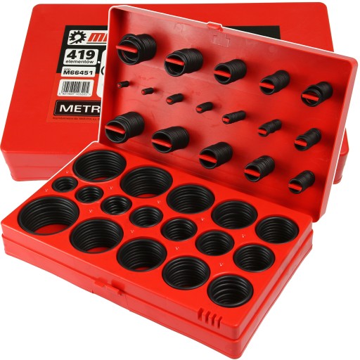 УПЛОТНИТЕЛЬНЫЕ КОЛЬЦА НАБОР УПЛОТНИТЕЛЬНЫХ КОЛЕЦ МАСЛОСТОЙКИЙ НАБОР 419 ШТ