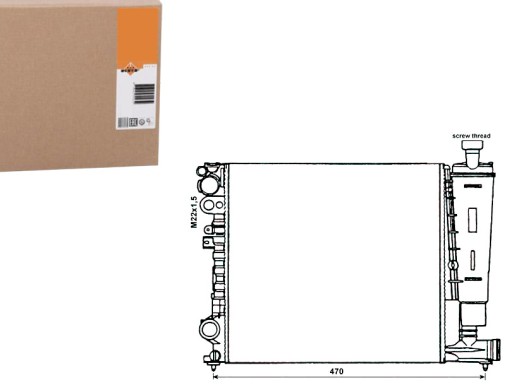 86236404 - Nrf58959 радиатор fiat scudo 1.6-2.0 96-