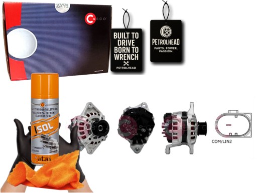 CASCAL10547AS#ECS-PCP+K - Генератор 12в 150а каско #petrolhead pro+ комплект4