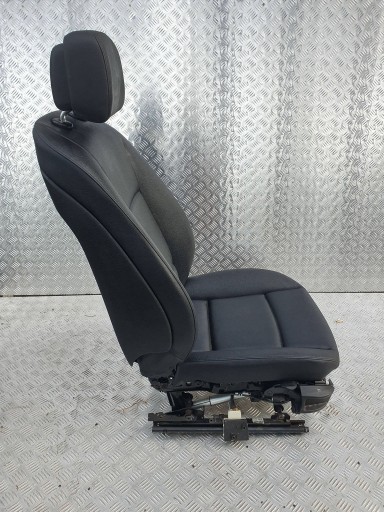 Siège Passegers Électrique Droite Avant BMW F10 F11 Noir Cuir, en cuir