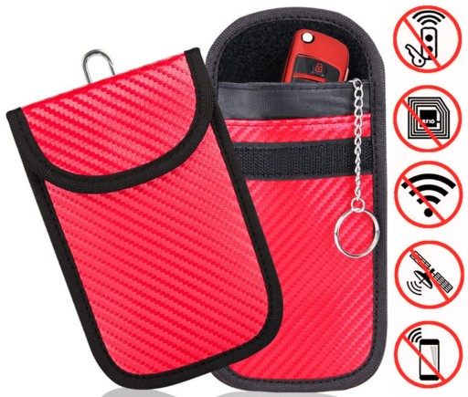 2x LOPÁSGÁTLÓ TOK KEYLESS RFID KULCSTARTÓ FARADAY ZÁR