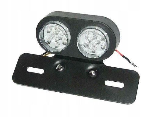 LA-020 - Задний фонарь задний универсальный LED металл черный E11