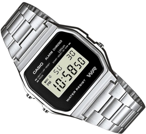 ORIGINÁLNE VINTAGE HODINKY CASIO A158WEA-1EF SPORT DIGITAL LED 33mm