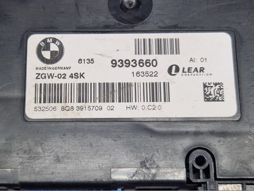 module control unit ZGW BMW F10 F11 9393660