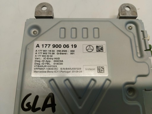 Mercedes GLA 250e LIFT II H247 module control unit A1779000619