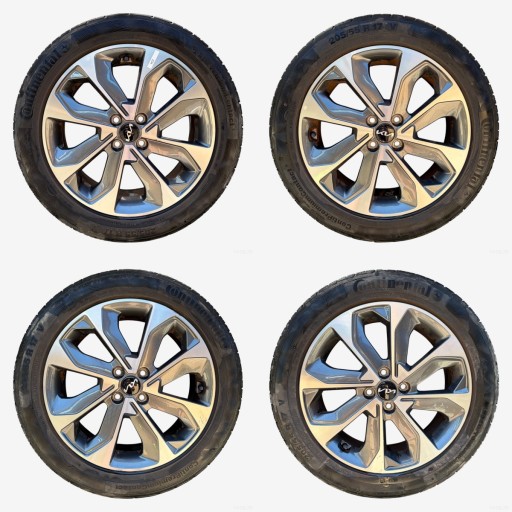 wheels tyres discs KIA STONIC CONTINENTAL 205/55/17" 5MM summer