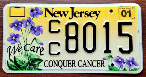 Нью-Джерсі 2003 - номерний знак США
