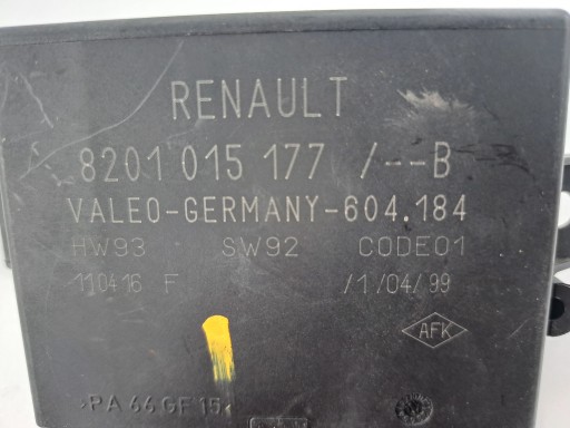 RENAULT module PDC control unit 8201015177B