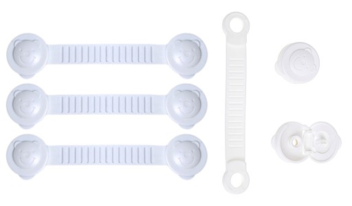 ЗАМОК ДЛЯ ХОЛОДИЛЬНИКА ШАФИ БІЛИЙ 4 ШТ