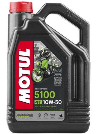 MOTUL 5100 4T ЭСТЕР 10W50 MA2 4L