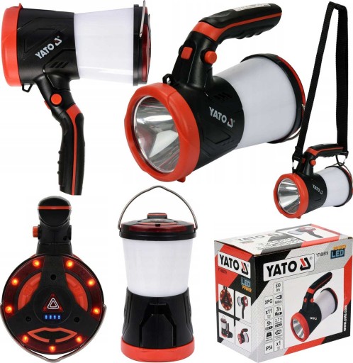 СВЕТОДИОДНЫЙ ФОНАРИК ПЕРЕЗАРЯЖАЕМЫЙ ПРОЖЕКТОР ЛАМПА POWERBANK