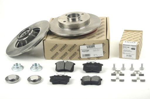 Диски + підшипники + ABS + колодки задній CITROEN C4 2 II