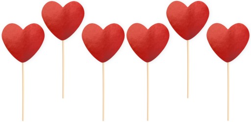 Pikery Сердечко Сердечка 6 шт. День Святого Валентина