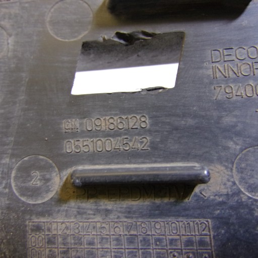 griglia Paraurti Destro OPEL VECTRA C 09186128