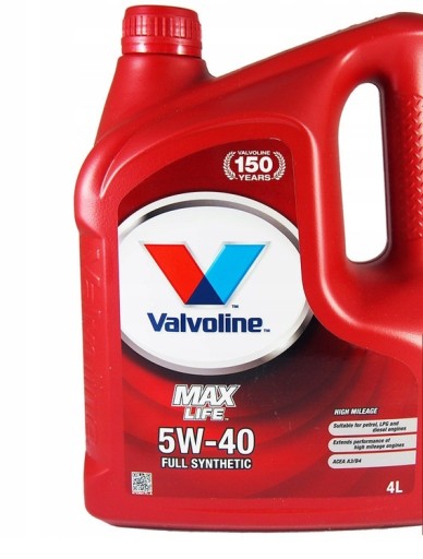 Моторное масло Valvoline MaxLife 4 l 5W-40
