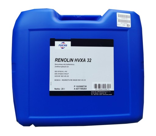 FUCHS RENOLIN HVXA 32 20л ГИДРАВЛИЧЕСКОЕ МАСЛО