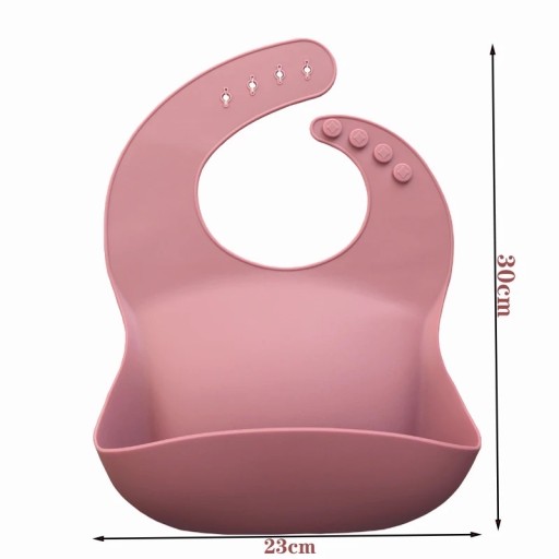 Нагрудник Mushie силіконовий Shades of pink 1 шт.