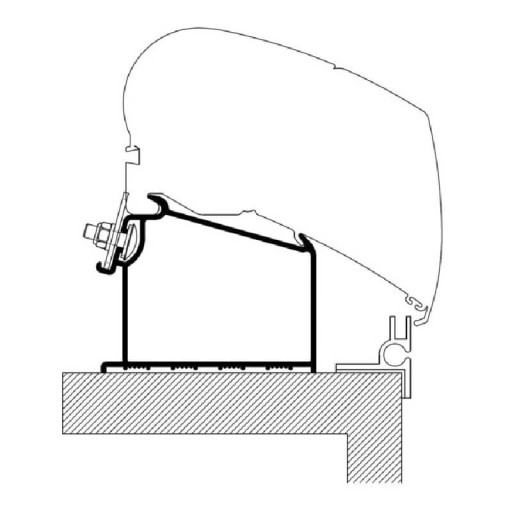 43134 - АДАПТЕР ТЕНТУ THULE OMNISTOR ДЛЯ ПРИЧЕПА ADRIA