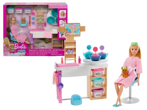 Barbie Bábika Sada Salón SPA GJR84 plastická hmota a príslušenstvo
