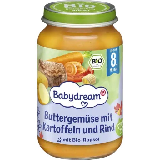 Обід Babydream з 8 місяців 220 г овочів, телятини, картоплі