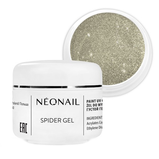 NEONAIL Srebrny Żel do zdobień Spider Gel SILVER 5 g