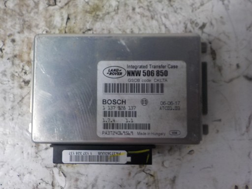 RANGE ROVER SPORT L320 module control unit gearboxes of the gear NNW506850 1137328137