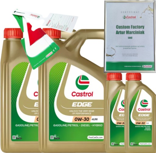 CASTROL EDGE 0W30 A5/B5 10L VOLVO 95200377 + ПІДВІСКА