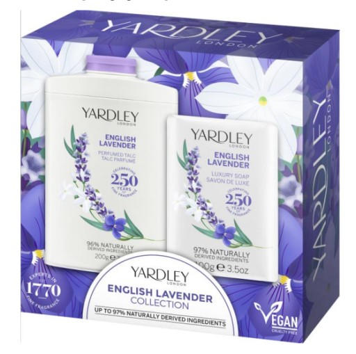 Yardley English Lavender Talc 200 g = mydlo 100 g