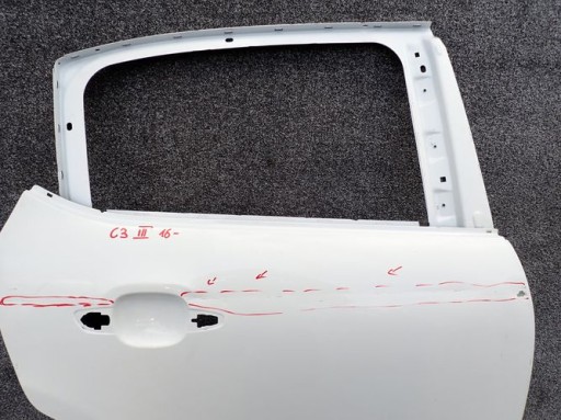 CITROEN C3 III 16- ajtó jobb hátsó far