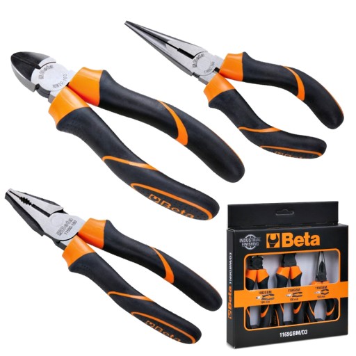 Набір універсальних плоскогубців BETA 1169GBM / D3 PRO