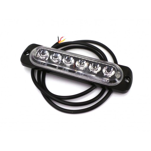597R - Протитуманна фара 6 led 12v-18v, червона