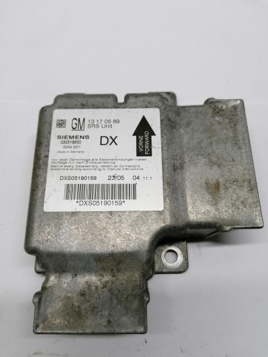 Sensor airbag Opel OE 13170589