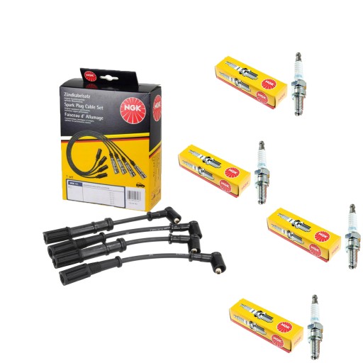 4559 - Ngk провода кабели зажигания + свечи зажигания ford focus ii mk2 1.4 1.6 16v комплект