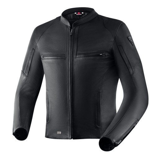 ЧЕРНАЯ КОЖАНАЯ КУРТКА REBELHORN RUNNER III TFL (3XL)