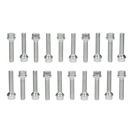 Болти 12x1, 5 для колісних дисків, довжина 65 мм, комплект 20 мм