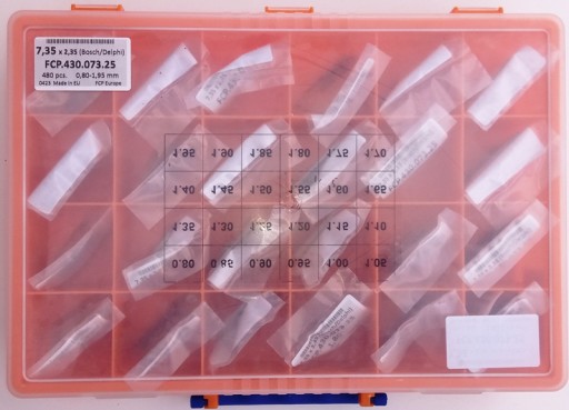 FCP430073.25 - ШАЙБЫ РЕГУЛИРОВОЧНЫЕ 7,35 мм КОРПУС NEH CUMMINS 480 шт.